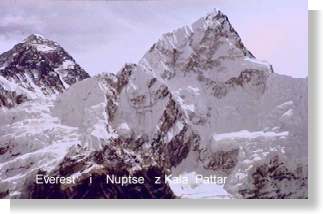 Everest i Nuptse z Kala Pattar
