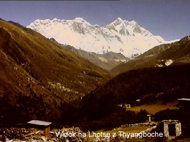 Widok na Lhotse z Thyangboche