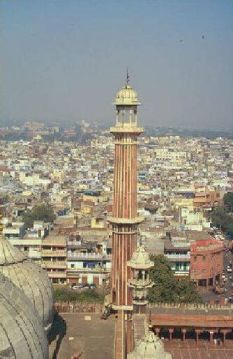Stare Delhi - widok z Wielkiego Meczetu