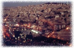 Amman - wieczorna panorama