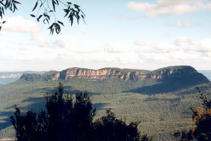Gry Blue Mountains (Gry B??kitne), oddalone ok. 100 km od Sydney, ktre sw? nazw? zawdzi?czaj? niebieskawej mgie?ce, unosz?cej si? nad lasem eukaliptusowym