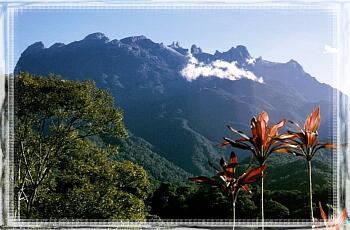 Góra Kinabalu o poranku