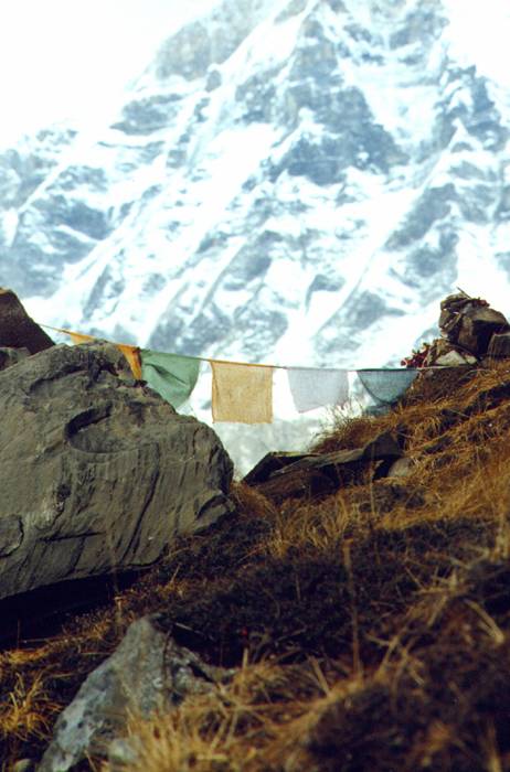 W tle Annapurna I (8091 m)