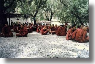 Zaraz zacznie si? klaskanie... mnisi w Sera Monastery