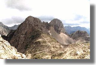 Bovski Gamsovec (2392 m n.p.m.) i Pihavec (2419 m.n.p.m.). Alpy Julijskie