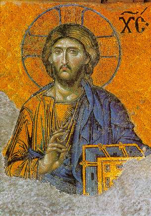 Hagia Sophia - jedna z mozaik na ?cianie ?wi?tyni