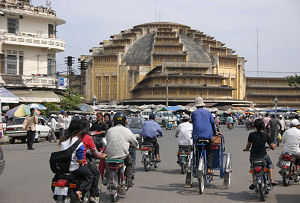 Bazar z 1937 r w Phnom Penh